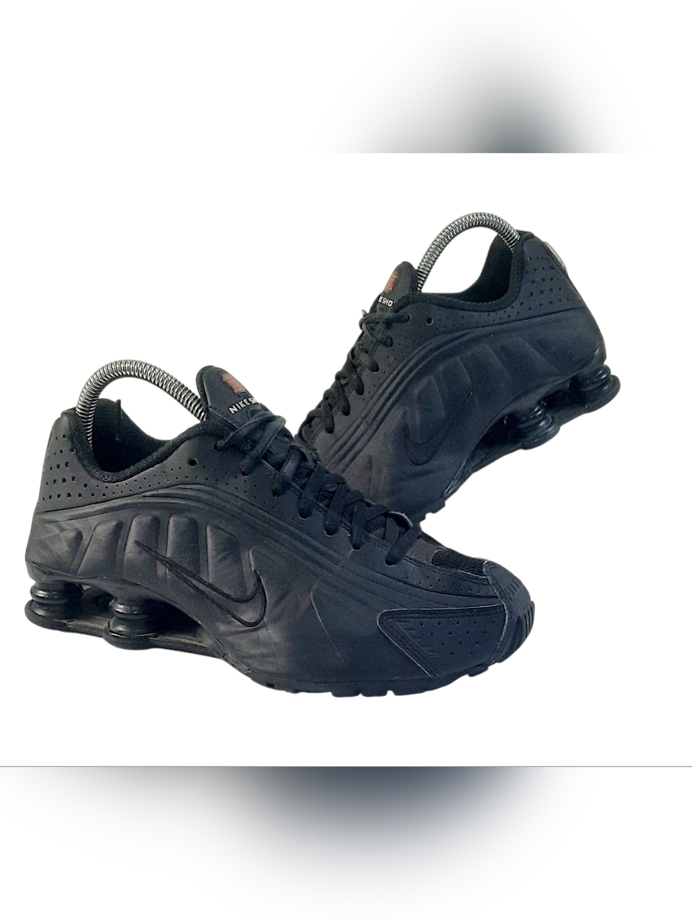 Nike Shox R4 Women's Size 7 Max Orange Shoes BLACK/AR3565-004